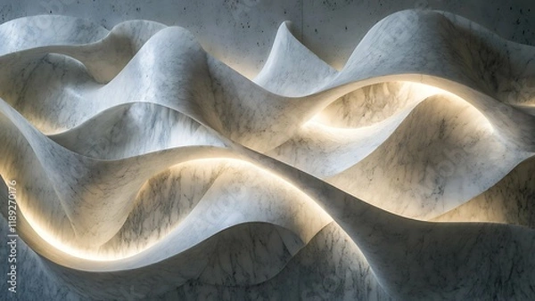 Obraz Abstract Marble Wave Texture with Light Accent Elegant Interior Design