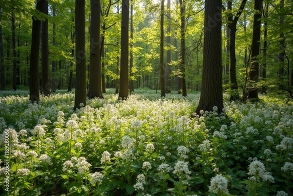 Obraz Sunlit Woodland Bloom