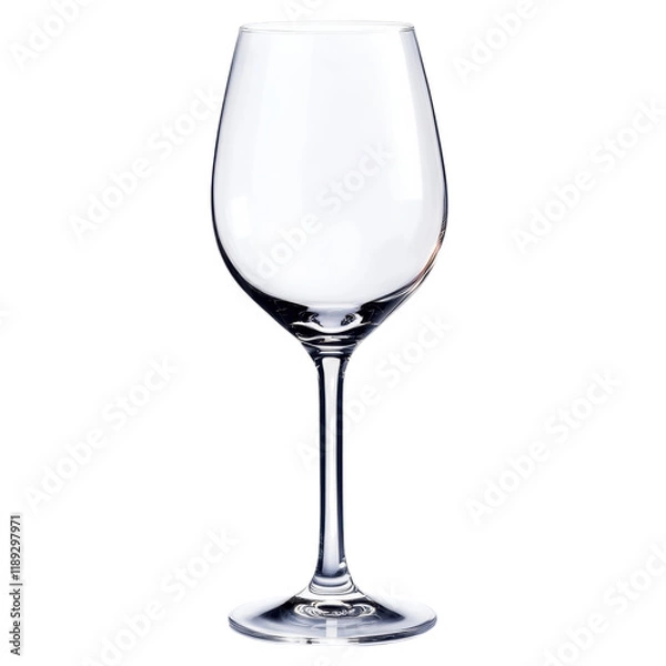 Fototapeta Elegant Empty Wine Glass: Crystal Clear, Refined Design, Perfect for Serving