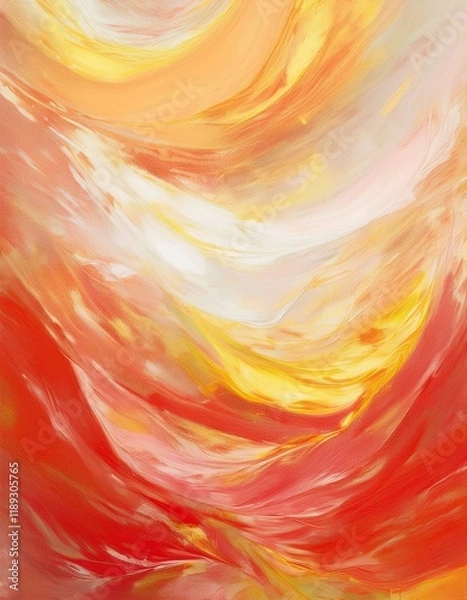 Obraz Generated image　絵具の背景、情熱的な空