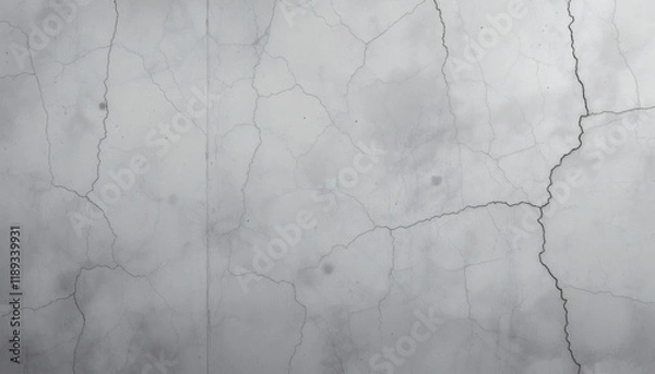 Obraz Weathered Concrete Surface with Intricate Cracks