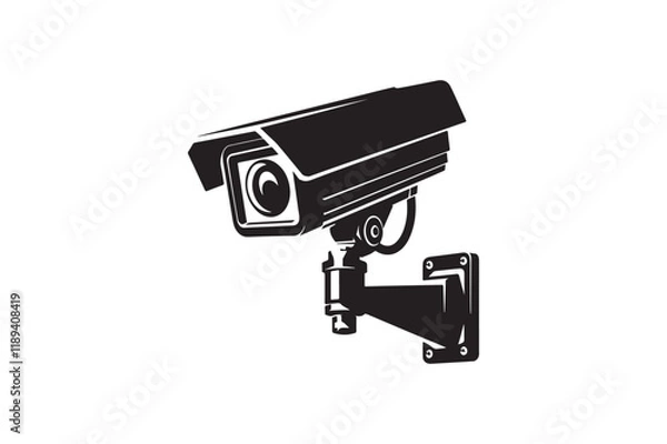 Fototapeta CCTV Security  Surveillance Camera Icon Vector 
