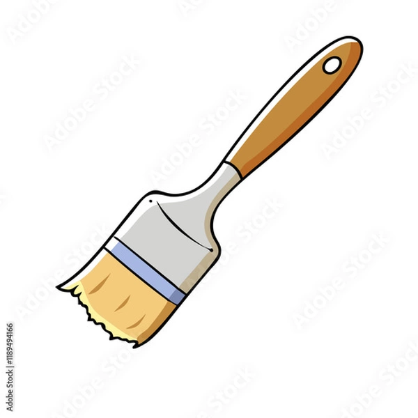 Fototapeta paintbrush vector icon, paintbrush vector illustration - simple illustration of paintbrush, perfect for logos paintbrush