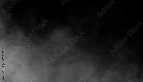 Obraz Smoke on black background