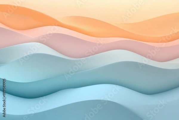 Obraz Abstract background ,wave pastel colors
