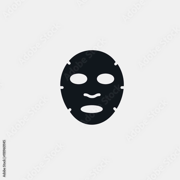 Fototapeta Mask icon flat vector design