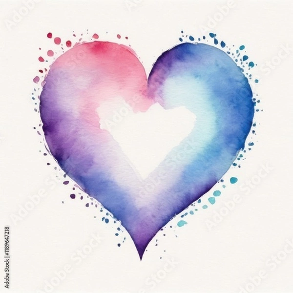 Fototapeta A pink heart-shaped gift box adorned with a satin bow, resting on a light surface