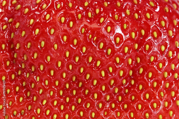 Obraz Strawberry macro background