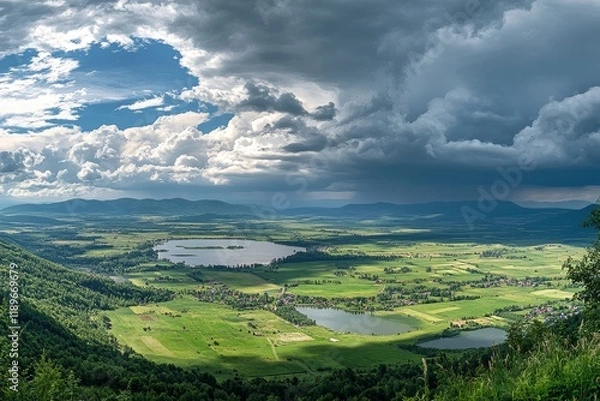 Fototapeta landscape with grass