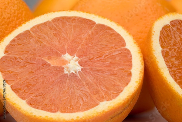 Fototapeta Orange shot in high resolution close up macro