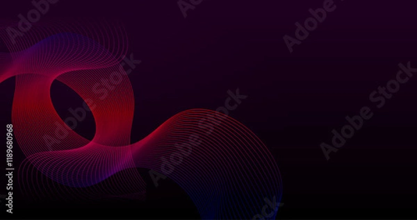 Fototapeta abstract background with glowing lines