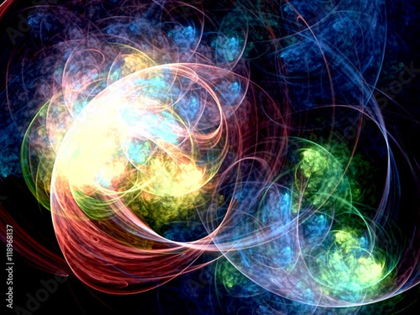 Fototapeta Abstract surreal background - digitally generated image