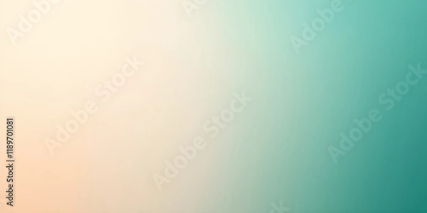 Fototapeta A gradient background, soft textures, abstract aesthetic, beige, mint green