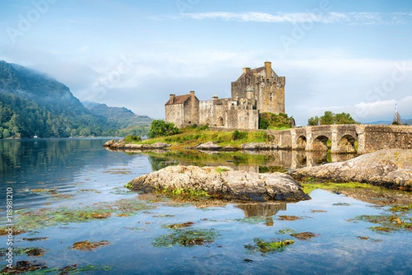 Fototapeta Wcześnie rano w zamku Eilean Donan