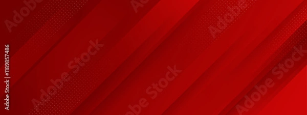 Fototapeta Red banner background with modern dynamic stripes and lines. Suit for business banner, header, report, corporate, institution, party, festive, seminar, and talks