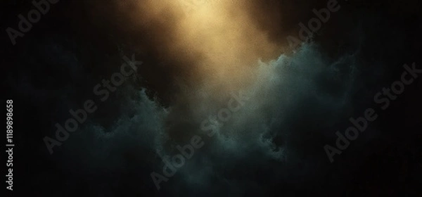 Obraz Dark Abstract Background with Dramatic Chiaroscuro Lighting Textured for Photography Mockup Studio