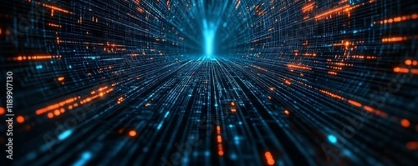 Fototapeta The concept of diagnosis security visualized as glowing data shields protecting detailed medical records.