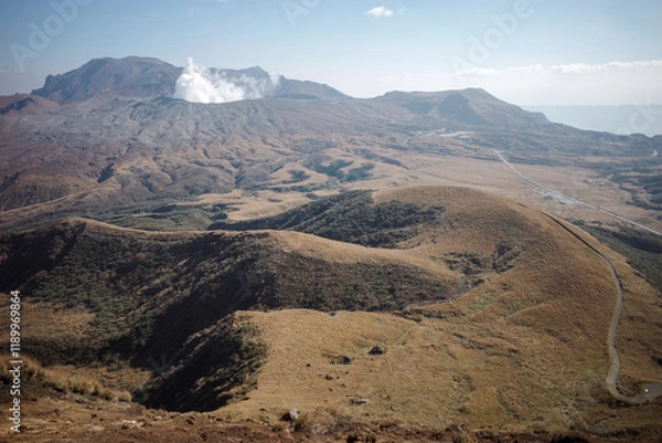 Fototapeta 杵島岳から見た阿蘇山