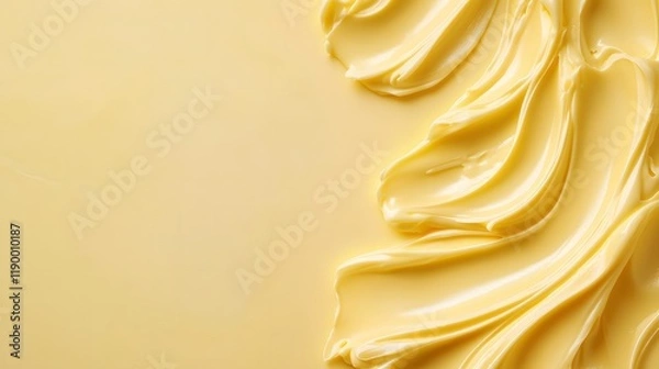 Fototapeta Light butter yellow background with a smooth transition