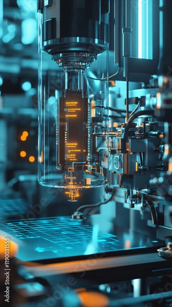 Obraz AI-based real-time quality monitoring system for detecting anomalies and ensuring consistency in production processes.