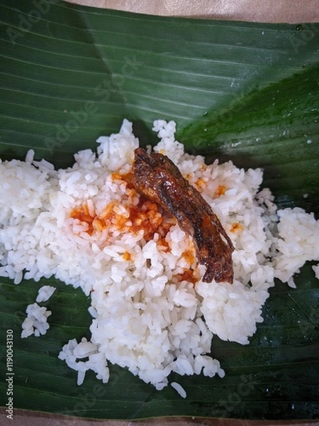 Fototapeta rice with egg