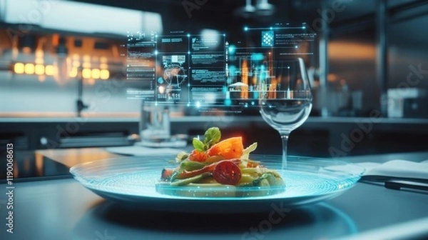 Obraz Futuristic Dining Experience