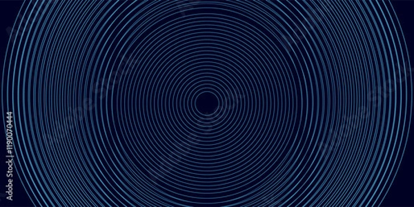 Obraz Art & IllustrationAbstract blue glowing geometric lines on dark blue background arts