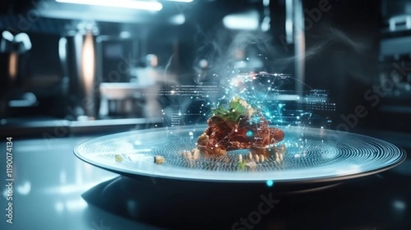 Obraz Food with Digital Overlay