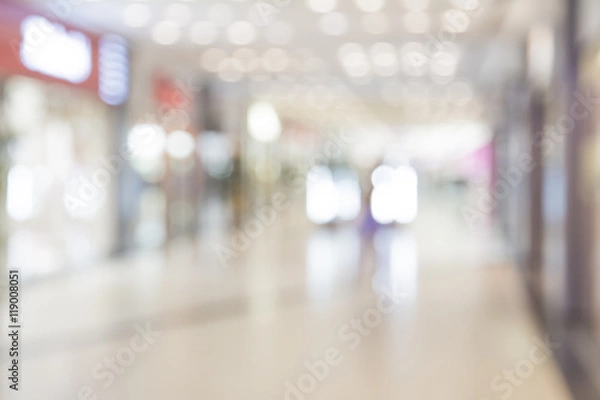 Fototapeta Abstract background of shopping mall, shallow depth of focus.