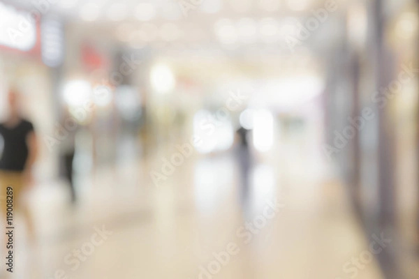 Fototapeta Abstract background of shopping mall, shallow depth of focus.