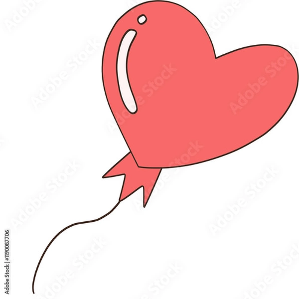 Obraz heart with bubble