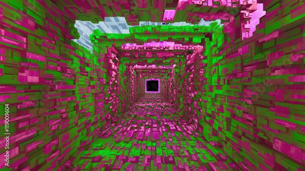 Fototapeta abstract tunnel