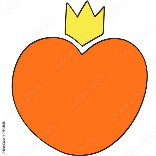 Obraz heart with crown