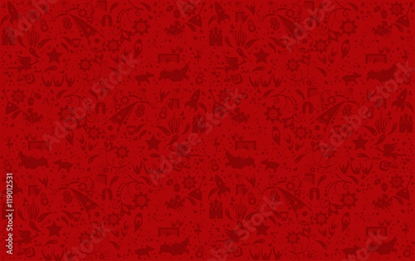 Fototapeta Vector red background. Resizeable pattern backdrop