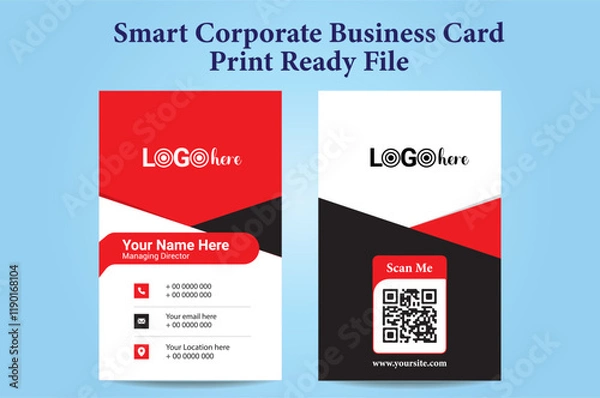 Obraz Corporate Business card Unique Design