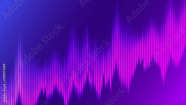 Fototapeta Abstract colorful sound waves background design