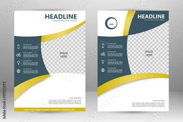 Obraz Vector flyer template design