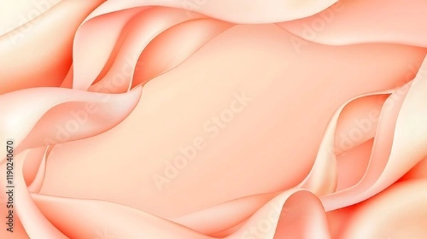 Fototapeta Abstract Peach Colored Swirling Fabric Design