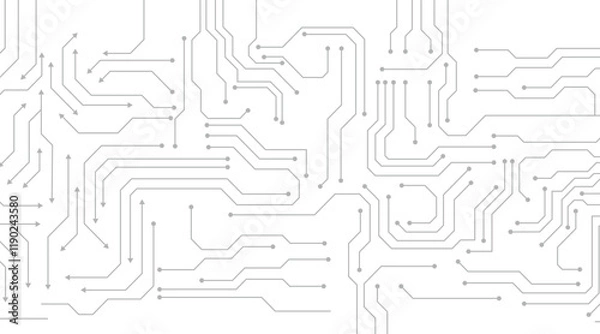 Obraz Circuit board seamless pattern