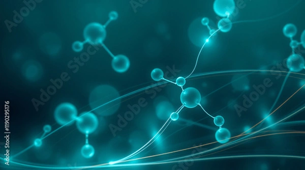 Fototapeta Random Molecules