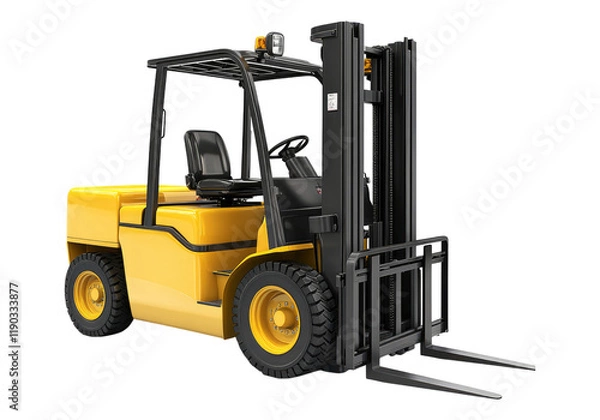 Fototapeta Mechanical fork lift.