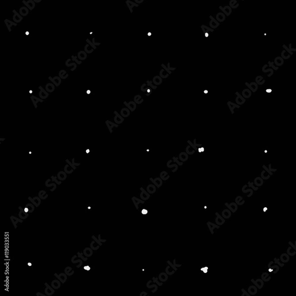 Fototapeta Minimal monochrome handwritten pattern dots, rounds