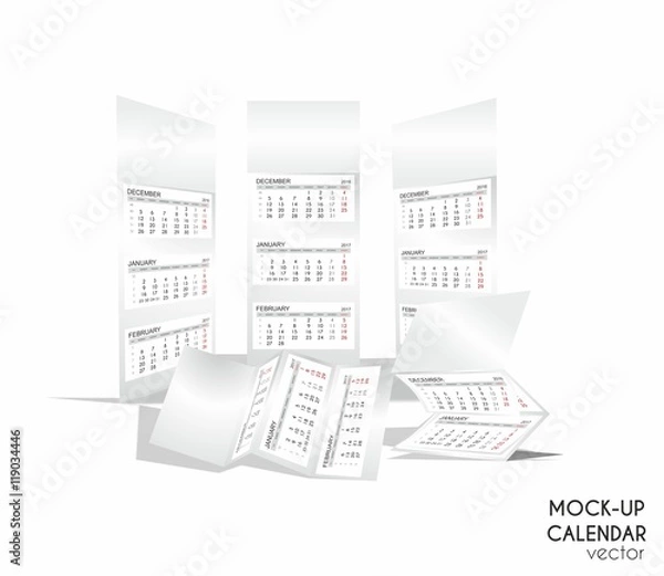 Fototapeta mock_up calendar