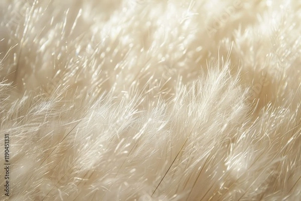 Obraz A close-up shot of white feathers, showcasing their soft, fuzzy texture and subtle shimmer, Fuzzy, fuzzy texture with a hint of shimmer