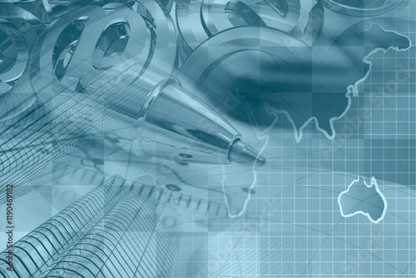 Obraz Business collage