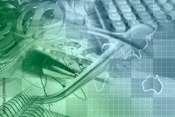 Obraz Business collage