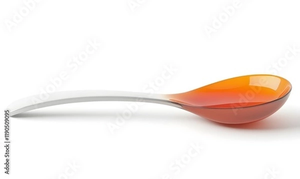 Obraz Gradient orange and white serving spoon.
