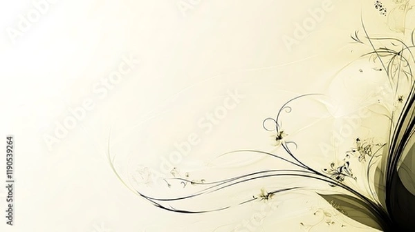 Fototapeta Elegant Floral Design Abstract Background Art