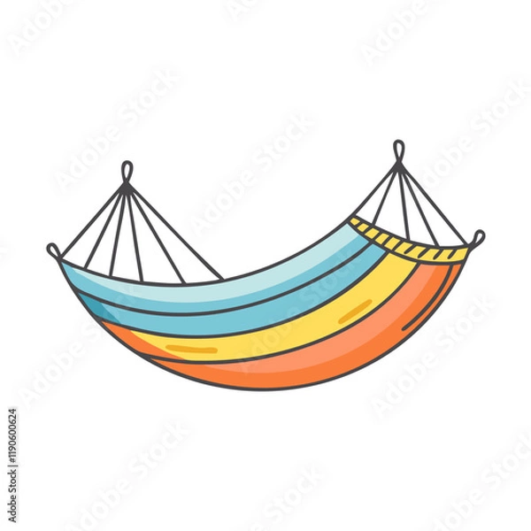 Fototapeta hammock vector icon, hammock vector illustration - simple illustration of hammock, perfect for logos hammock 