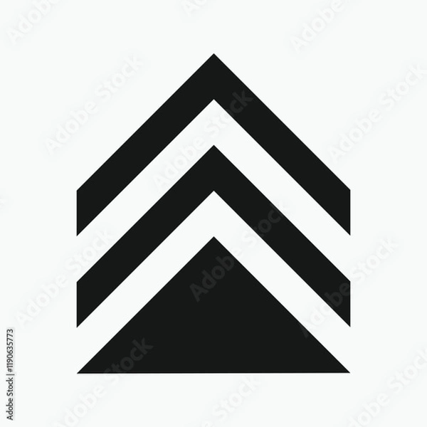 Obraz Up Arrows icon.  vector Up arrows. Arrow. Cursor. Modern simple arrows. 